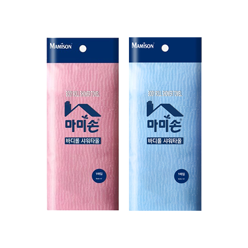마미손 다올 바디롤 컬러 샤워타올 1P