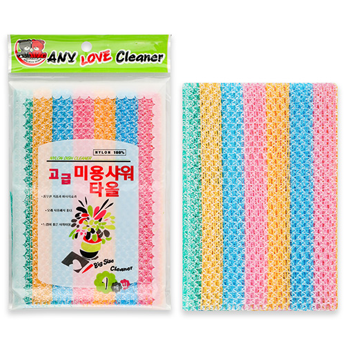 국산 고급 미용 샤워타올(개별비닐포장) 샤워타월 때수건 때타올 목욕타월 목욕타올