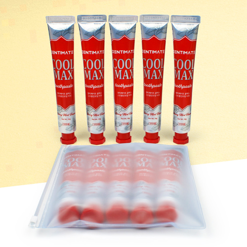 크리오 쿨맥스 스트롱 민트향 치약 50g 5개 + 지퍼백