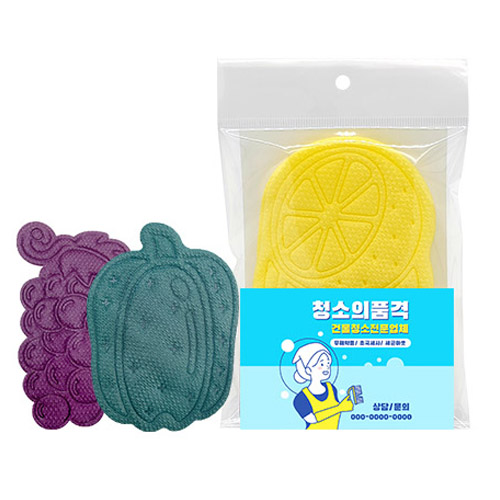 설거지에 간편한 잘 닦이는 수세미 5매