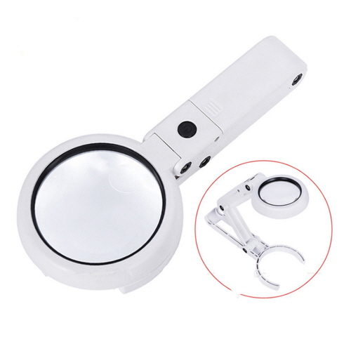 SL 거치대 LED 조명 독서 돋보기 확대경 (건전지X) CBH850