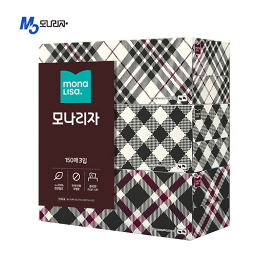 ML 벨라지오 2겹 각티슈 150매x3P Set