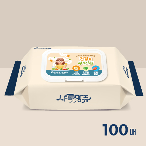 샤르망쥬 물티슈 100매(45gsm)