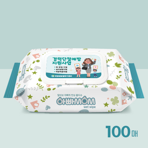 아빠맘 물티슈 100매 (35g)