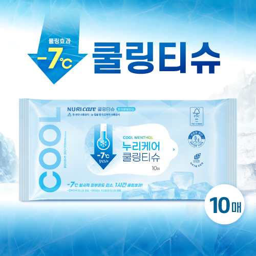 누리케어 쿨링티슈 10매