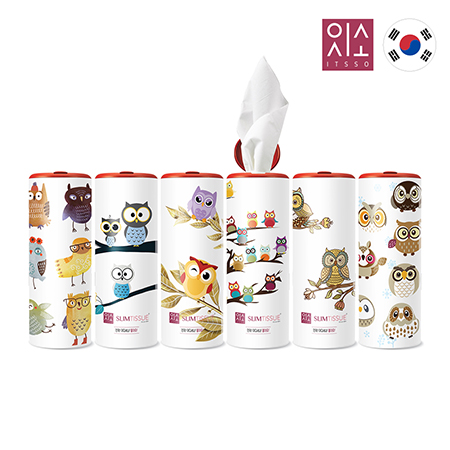 잇소 슬림티슈 부엉이(기성품+스티커부착)