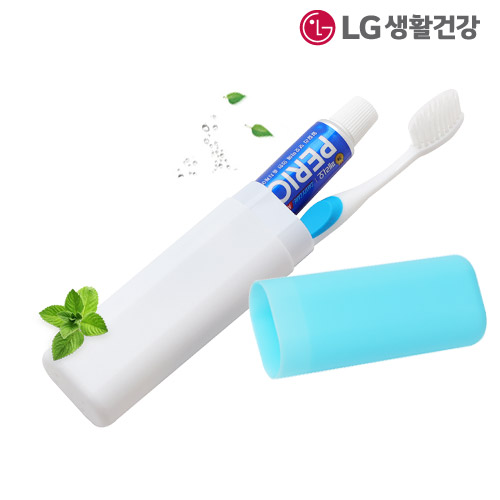 캐비티케어 슬림형 파스텔 치약칫솔세트 2호(휴대용 세트)