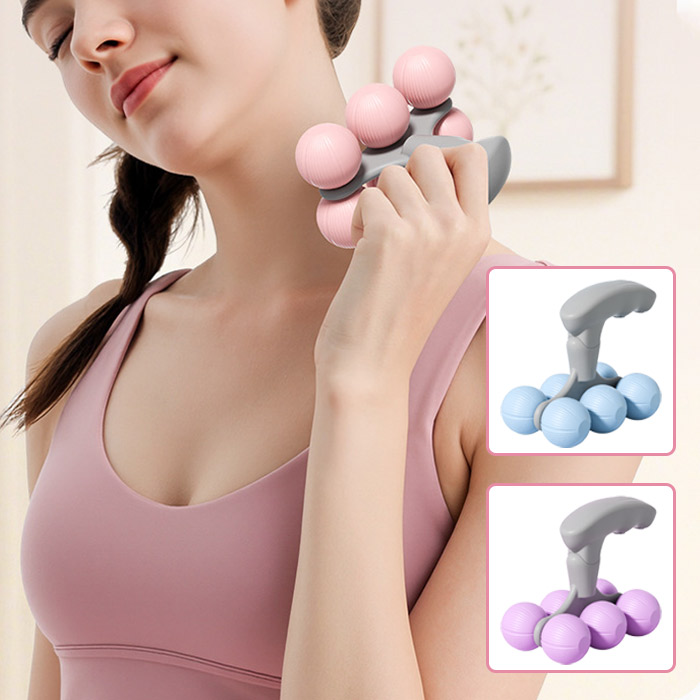 T028 마이핸디 림프 마사지 롤러 순환 지압볼 회전 바디 군살 종아리 마사지볼 인쇄 답례품