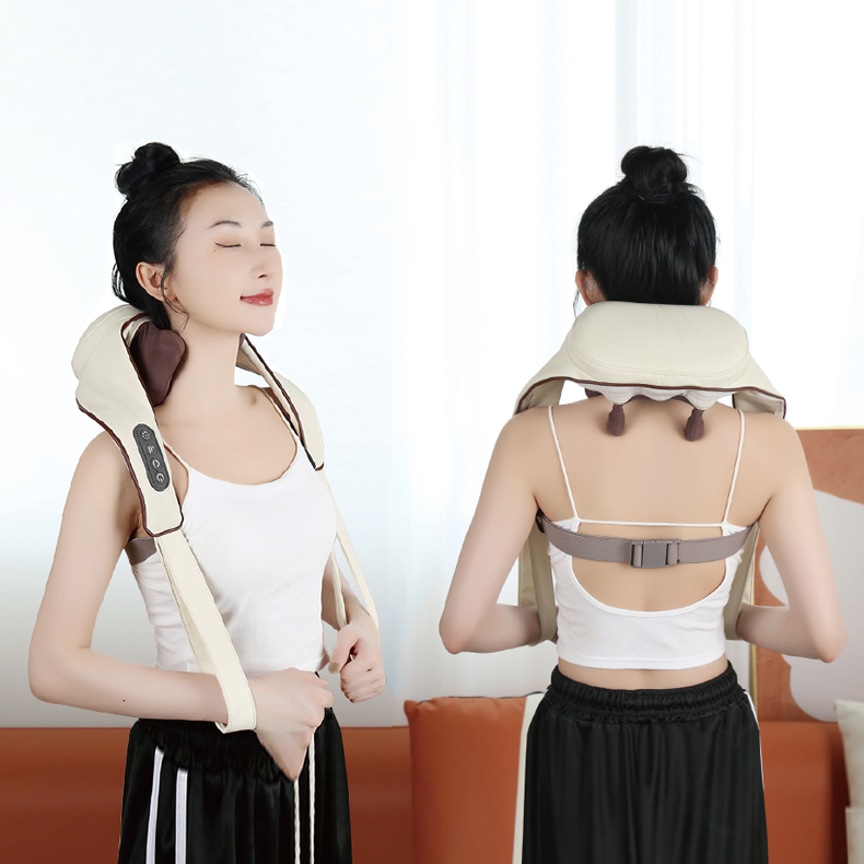 보스위즈 무선 목 어깨 다용도 안마기 넥엔숄더 마사지기 온열 BOS-SH3500