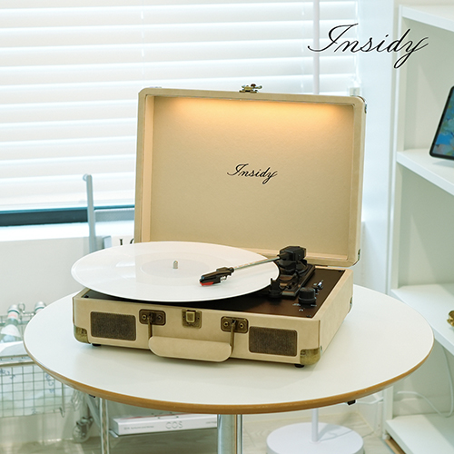 인사이디 조명 무드등 블루투스 LP 턴테이블 스피커 IBT-Retro LED