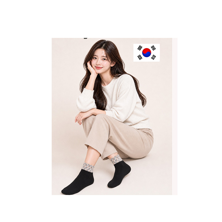여성양말 오가닉 고급양말 1족 브랜드양말