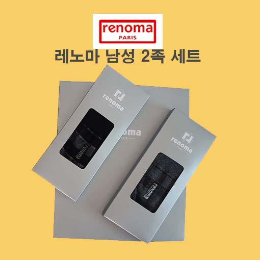 레노마 남성 양말 2족 세트, 선물세트, 2족세트, 남성
