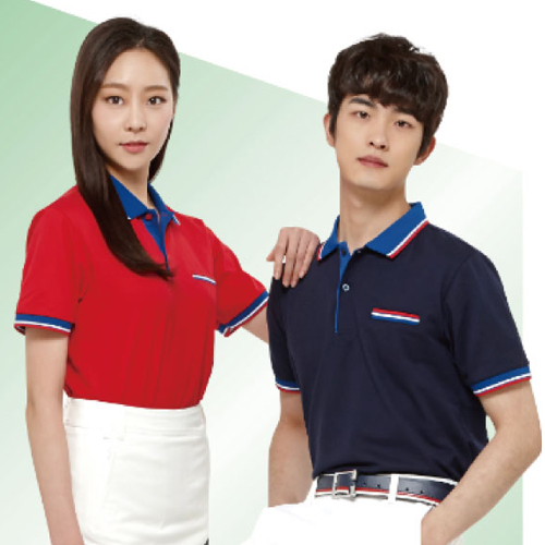 30수 주머니 배색 티셔츠