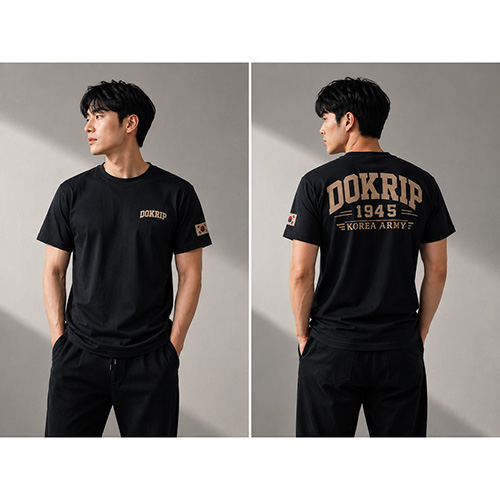 쿨론 반팔 DOKRIP 1945 빈티지 아미 티셔츠