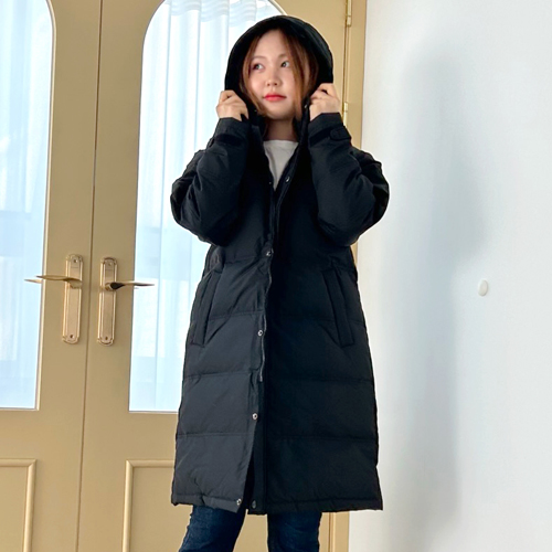 남성 여성 헤일리 오리털 롱 패딩