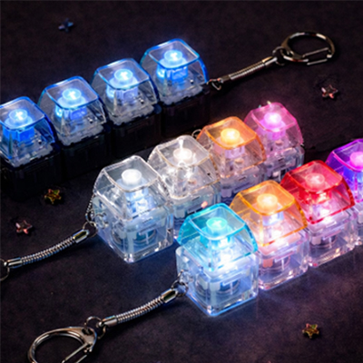 테트리스 LED4구 투명 키캡키링 가방고리 Z2621