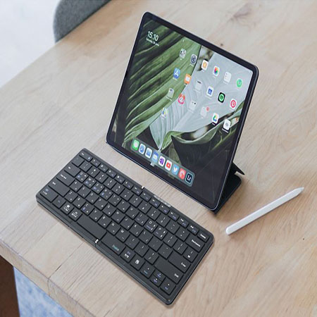 inote 아이노트 멀티 페어링 접이식 블루투스 키보드 X-Folding XK807B
