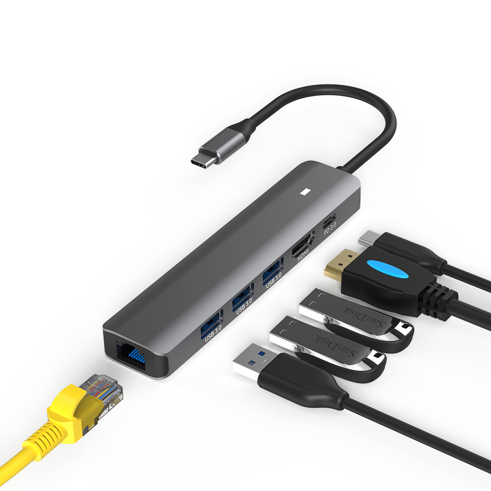 아이노트 6in1 멀티 USB 허브 삼성 DEX 닌텐도 스위치 지원