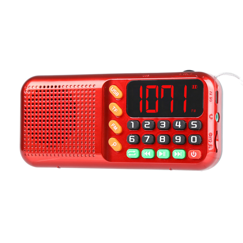 코비 HYO88 대형 LED 스피커 효도 FM MP3 TF SD 카드 가능 낚시 등산 캠핑 휴대용 라디오