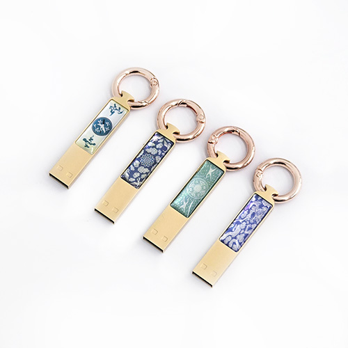 아름누리 자개 도자기무늬 스틱 USB