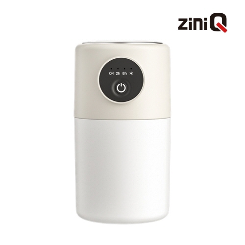 [지니큐] 280ml C타입 LED 무드등 저소음 타이머 미니 가습기 ZQ-HX10
