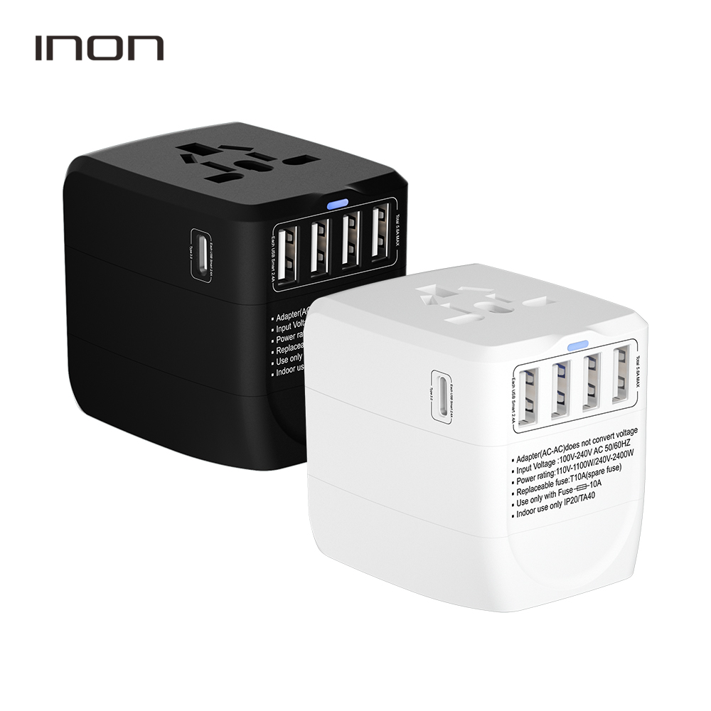 아이논 USB 5포트 해외 여행용어댑터 IN - TA510C