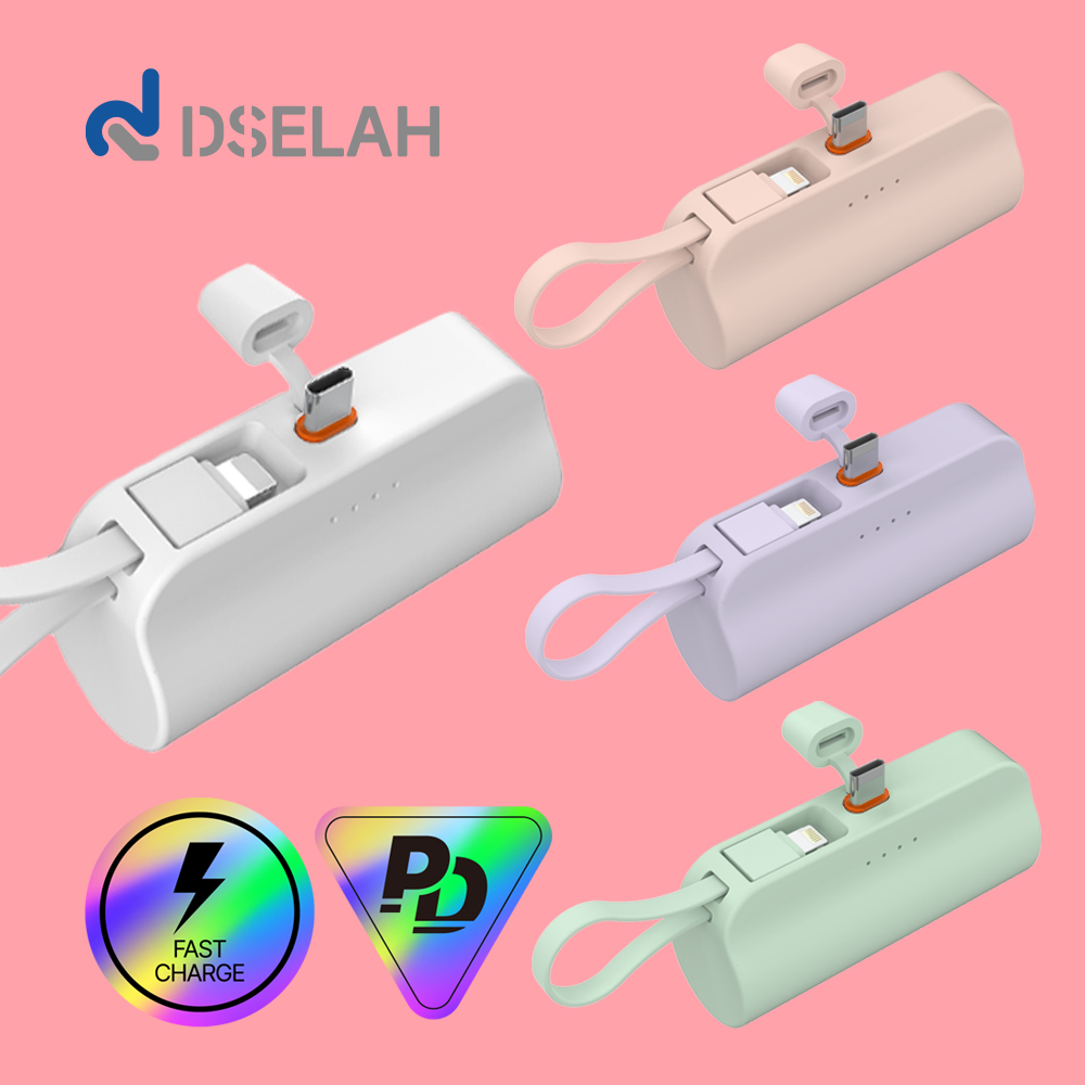 desleah 디셀라 컬러 PD20W 5000mAh 2in1 고속 도킹형 보조배터리