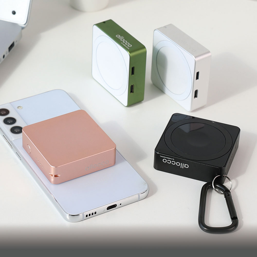 알로꼬 3in1 고속 무선충전 20W 맥세이프 휴대용 보조배터리 5000mAh c타입