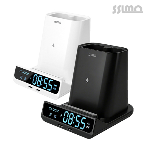 쓸모 SSM-CPH1 펜꽂이 15W 고속 무선충전 거치대