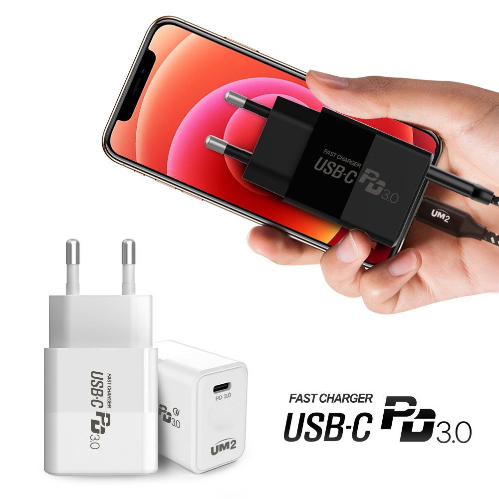 UM2 USB PD 3.0 C타입 아이폰 갤럭시 20W 고속 멀티 충전기 PD20Wmini