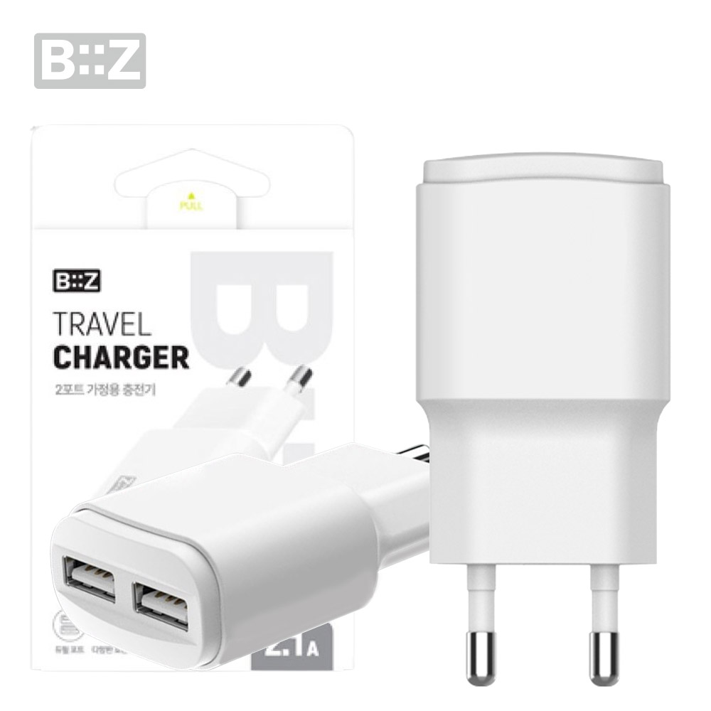 비즈 USB 2포트 가정용 충전기 U21 여행용