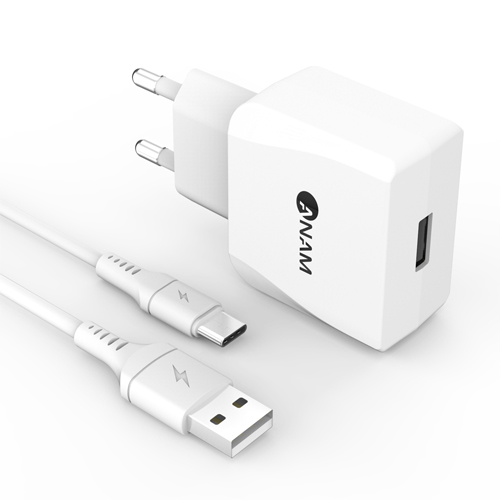 아남 QC3.0 USB 1포트 충전기 TYPE-C 케이블포함 ATC QC1P