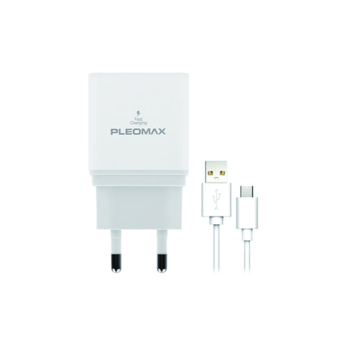 QC3.0 18W 1포트 USB 충전기 케이블 포함 PMQC-E2000(CT)