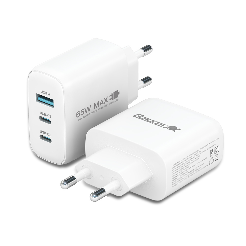 고부기 65W Gan PD PPS 3포트 초고속충전기