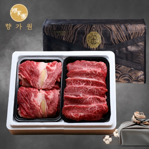 [온라인판매금지][26년추석][향가원] 1등급한우 구이선물세트8호 600g (무료배송)