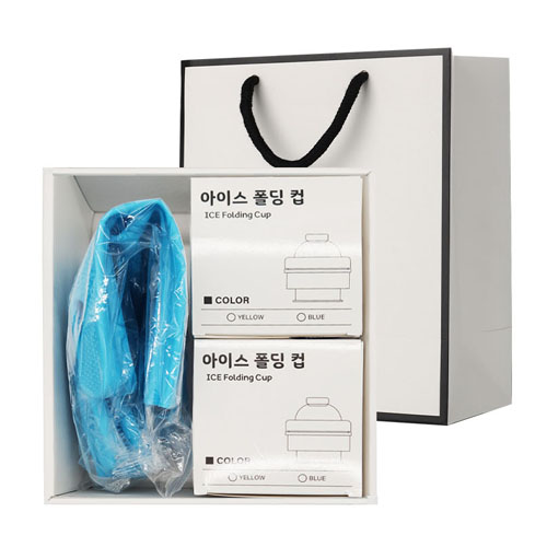 웰세스 실리콘 접이식 아이스컵 2P + 실리콘 브러시 설거지 수세미 일체형 고무장갑 1P 세트 설겆이 목욕장갑
