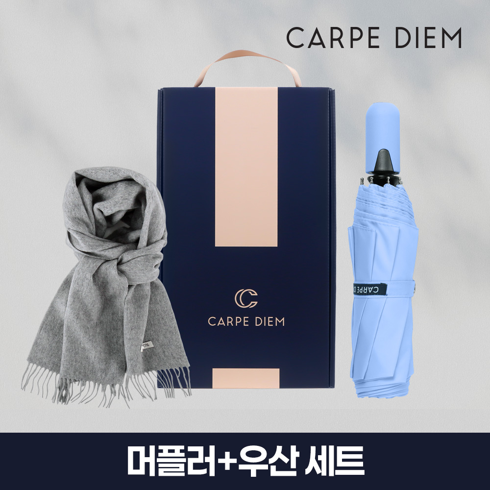 카르페디엠 3HH3S008 머플러 우산 세트