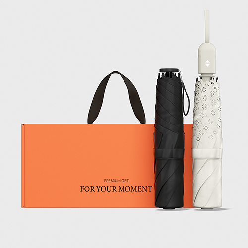 BS022 테스지 초경량 암막 3단 양우산 자매 모녀 미니 우양산 선물세트 플라워펀칭+파스텔라이트