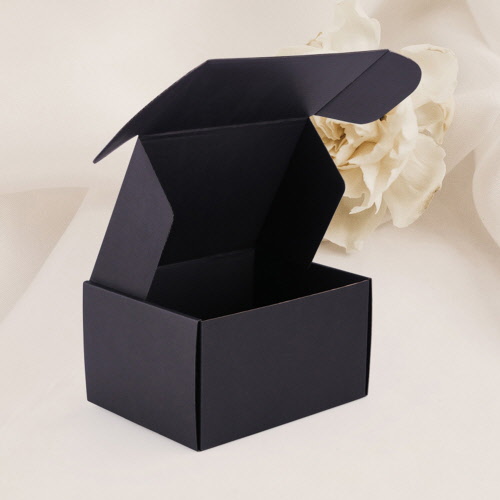 CC493 라인 패키지 블랙 크래프트 선물 상자 20x15x11cm