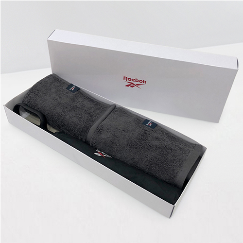 리복 2단자동 친환경어스 카라비너 우산 + 200g 코마사타올 2P세트