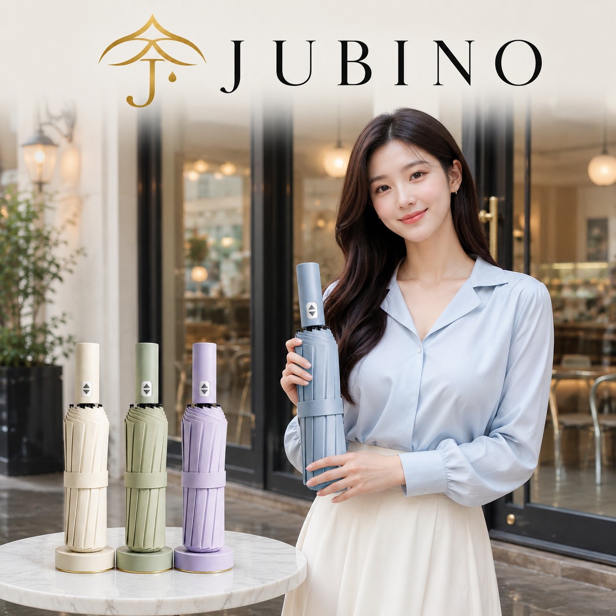 주비노 UV차단 자동 3단양우산 101