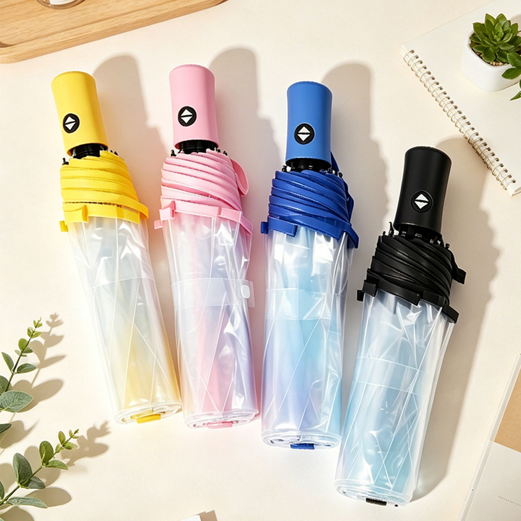 단체선물 3단자동우산 투명비닐우산