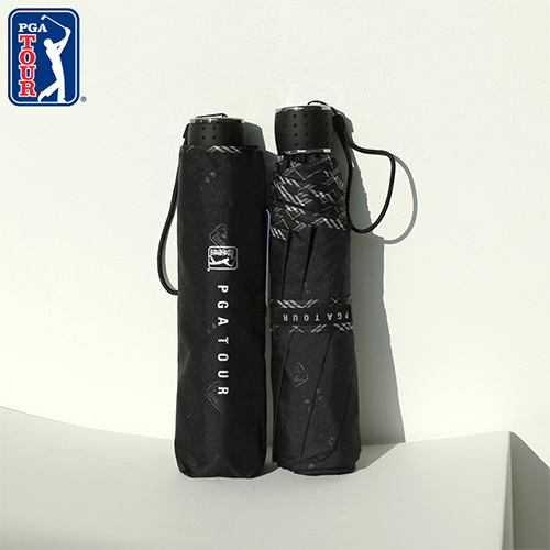 PGA 3단 수동 엠보 선염 바이어스 우산