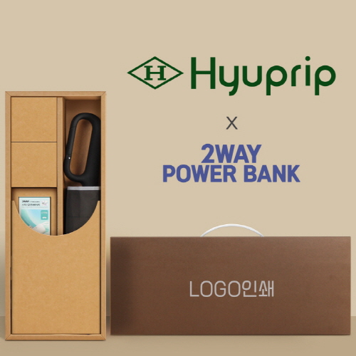 협립3단60 카라비너10K 거꾸로 300T고밀도 완전자동 우산 +배터리 세트
