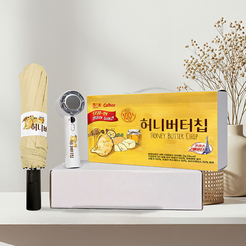 썸머브리즈세트B 35호 (기라로쉬 3단 58 빅 암막 전자동 우산+쿨링선풍기)
