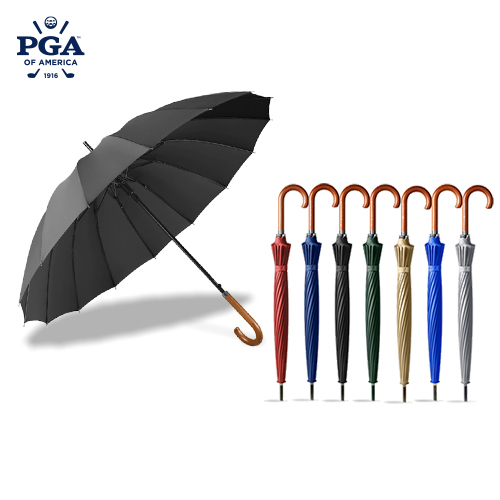 PGA 58*16K솔리드우드원목손잡이 곡자장우산+케이스별도구매 0215503