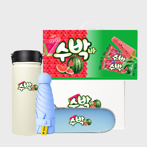 캐리 더 썸머 패키지세트 85호 (카리브 텀블러+슈가닷 5단 원형 캡슐 암막 양우산)