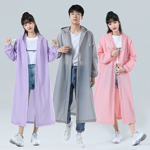 고급형 무광파스텔 우비 EVA150g 골프 낚시 등산 성인비옷 우의 레인코트