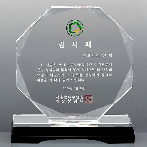크리스탈 상패 SD13 306 2