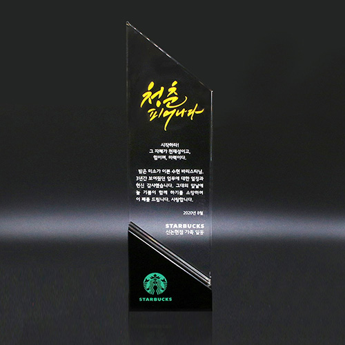 공무원 감사패 송공패 재직 기념패 크리스탈 상패 art 361
